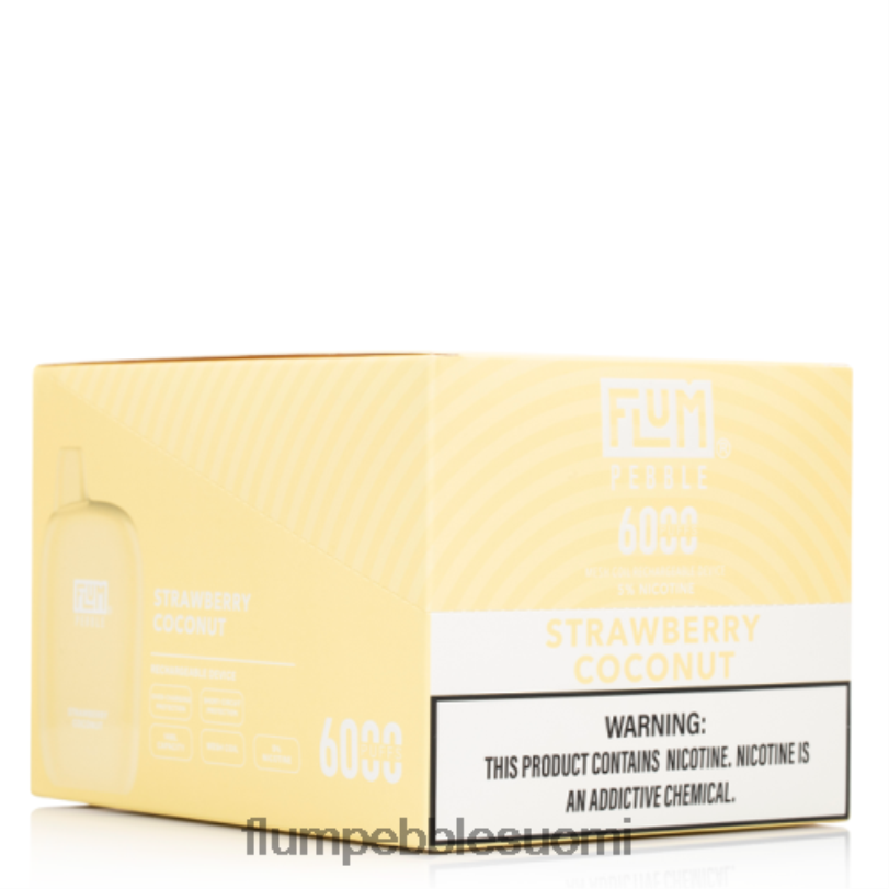 FLUM PEBBLES 6000 puhallusta 10 pakkausta mansikka kookos RZ0BL73 | FLUM PEBBLE VAPE SUOMI