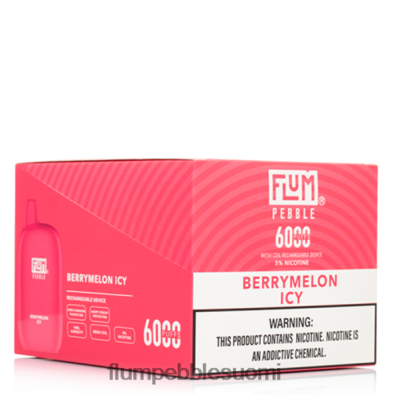 FLUM PEBBLES 6000 puhallusta 10 pakkausta marjameloni jäinen RZ0BL8 | FLUM PEBBLE VAPE REVIEW