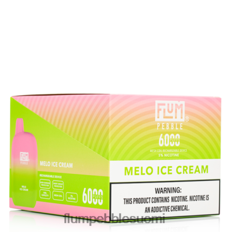 FLUM PEBBLES 6000 puhallusta 10 pakkausta melo jäätelöä RZ0BL56 | FLUM PEBBLE EUROPE
