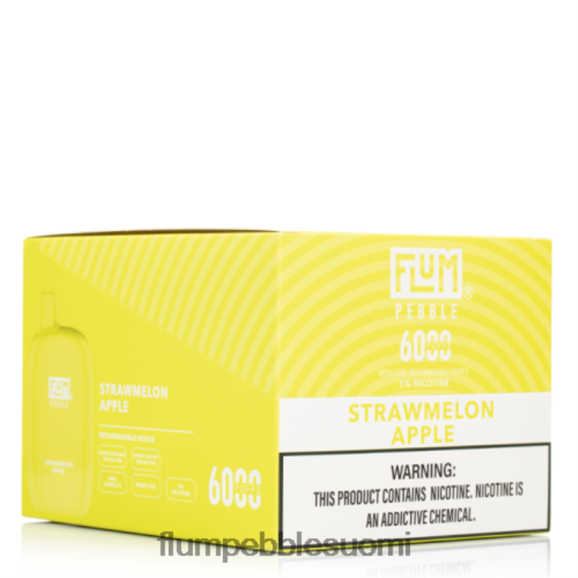 FLUM PEBBLES 6000 puhallusta 10 pakkausta olkimeloni omena RZ0BL79 | FLUM PEBBLE VAPE WEBSITE