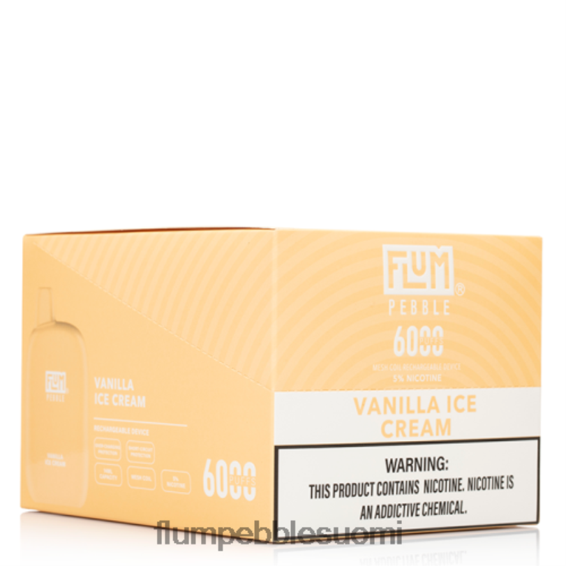 FLUM PEBBLES 6000 puhallusta 10 pakkausta vaniljajäätelö RZ0BL85 | FLUM PEBBLE VAPE PRICE