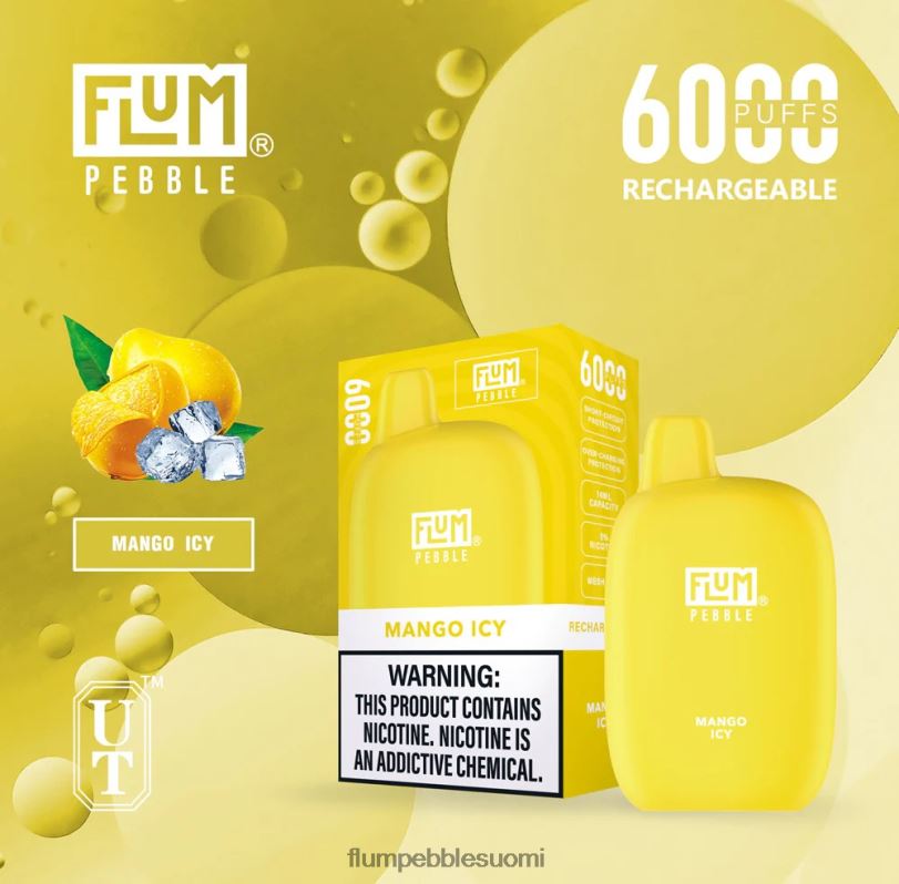 FLUM PEBBLES 6000 suihketta mango jäinen RZ0BL53 | FLUM PEBBLE VAPE SUOMI