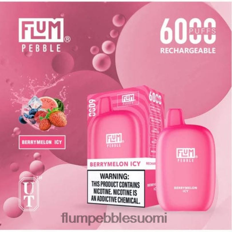 FLUM PEBBLES 6000 suihketta marjameloni jäinen RZ0BL7 | FLUM PEBBLE VAPE FLAVORS