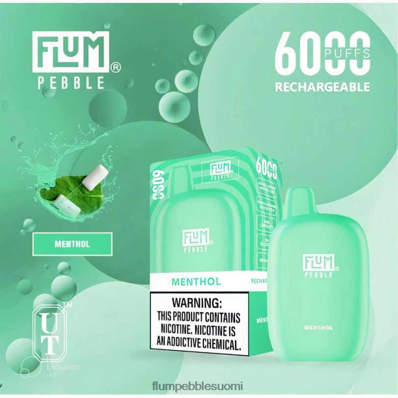 FLUM PEBBLES 6000 suihketta mentoli RZ0BL57 | FLUM PEBBLE VAPE FLAVORS