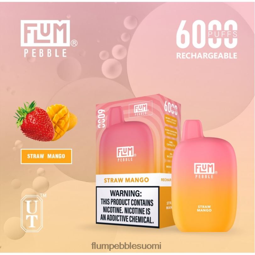 FLUM PEBBLES 6000 suihketta olki mango RZ0BL68 | FLUM PEBBLE VAPE REVIEW
