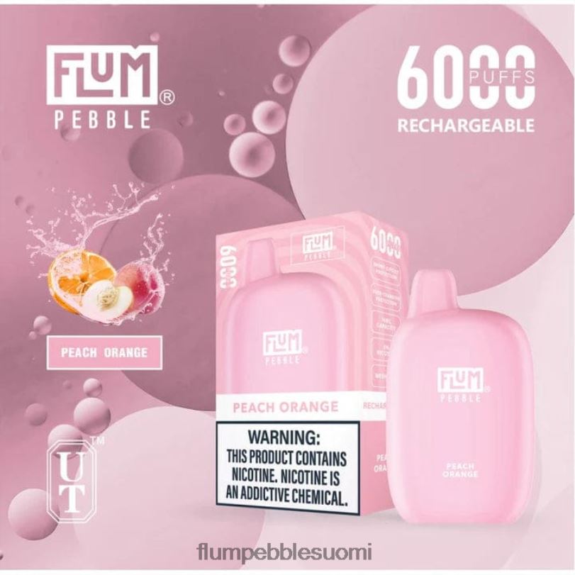 FLUM PEBBLES 6000 suihketta persikka appelsiini RZ0BL62 | FLUM PEBBLE HELSINKI