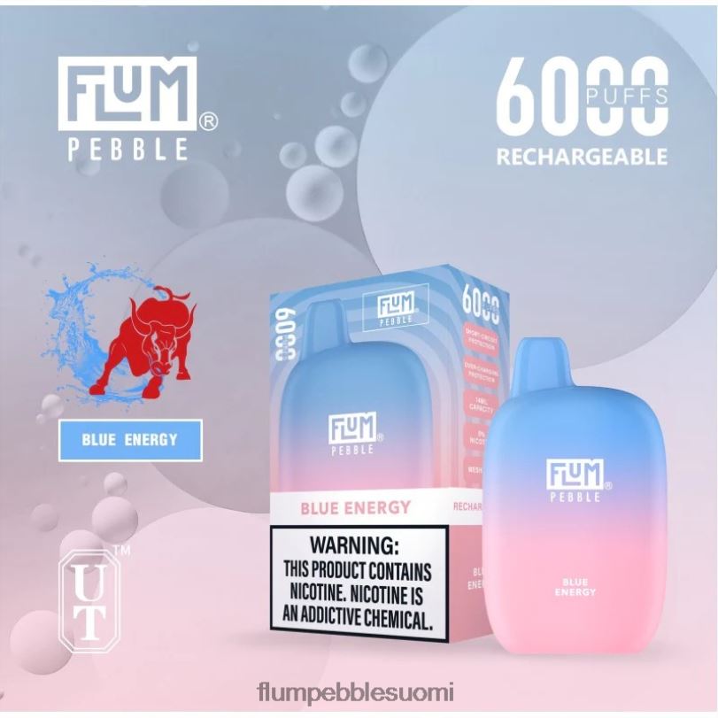 FLUM PEBBLES 6000 suihketta sinistä energiaa RZ0BL12 | FLUM PEBBLE HELSINKI